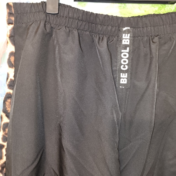 Leopard Print Crop Jacket Jogger Pants Set BE COOL BE YOURSELF Athleisure - Picture 5 of 12